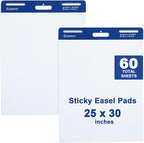 Comix Sticky Easel Pad, 25 x 30 Inches Flip Chart Paper by Comix