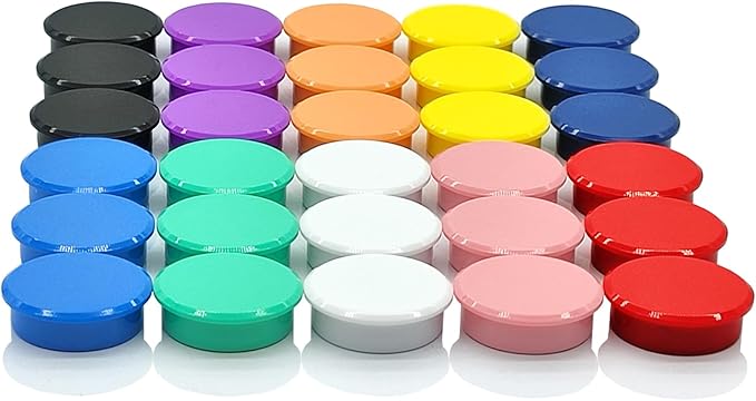 PYJLBX Fridge Magnets, 30 Pack Strong Refrigerator Magnets, Colorful Cute Mini by PYJLBX