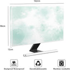 Baocicco Abstract Watercolor Waterproof TV Display Screen Cover 70 Inch Cyan - Image 2