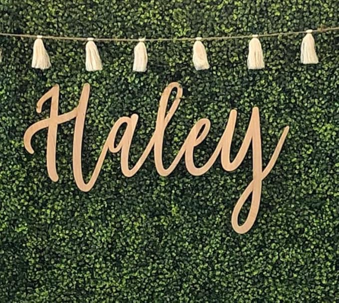 Personalized Wood Sign, Laser Cut. Select Favorite Font, Size and up to 3 Lines by ProfessionalArtworkCorp