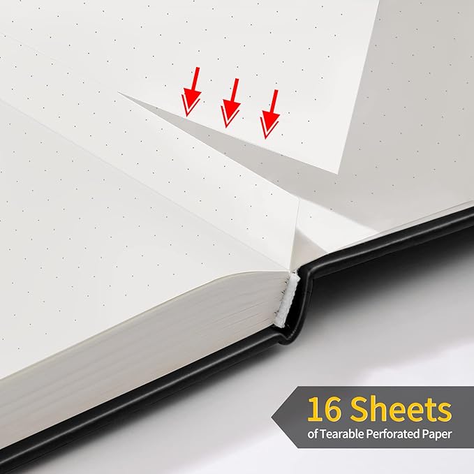 Annecy Numbered Bullet Dotted Journal Notebook, Medium 5.5x 8.25, 160 Pages - Image 4