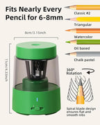 ZMOL Electric Rechargeable Pencil Sharpener, Automatic Pencil Sharpeners Kids - Image 2