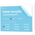 CALPALMY 12x24 Inch Clear Acrylic Sheet by CalPalmy