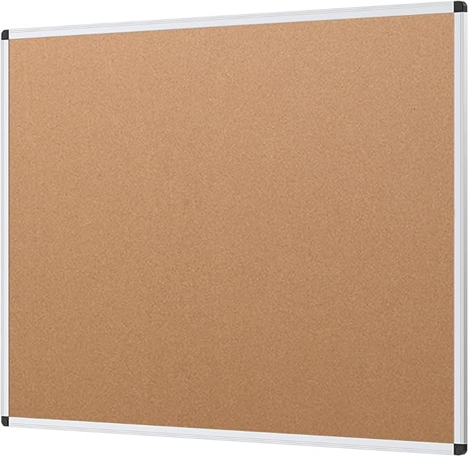 VIZ-PRO Cork Notice Board, 36 X 24 Inches - Image 2