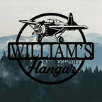 Personalized Metal Airplane Wall Art, Airplane Name Sign, Customized Pilot Name - Image 3