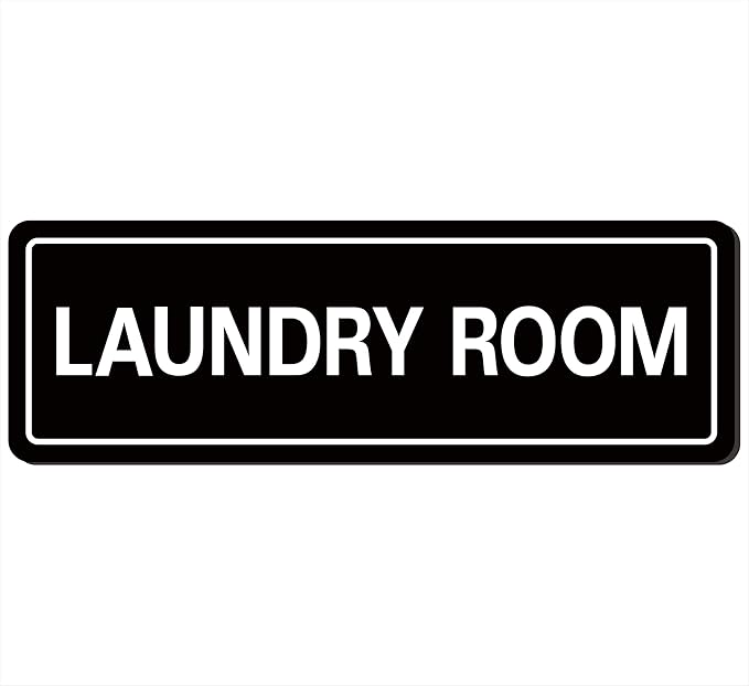 Laundry Room Sign, Premium Durable Acrylic Material, Super Strong Adhesive by Unknown