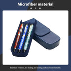 MIVLXLX Leather Triple Pen Case Pencil Pouch Holder - Image 3