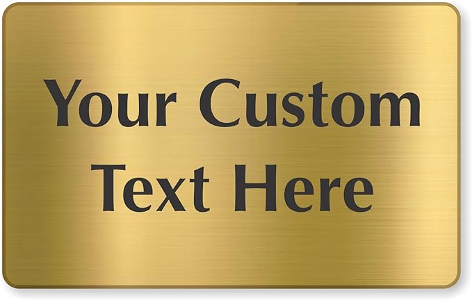SmartSign Custom Brass Sign by SmartSign