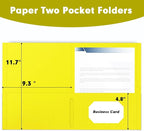 Two Pocket Folders, RAZCC 50 Pack 2 Pocket Folders Fit Letter Size Paper - Image 2