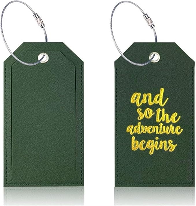 Portable Leather Travel Labels - Image 3