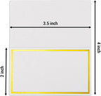 100 Pack Place Cards for Table Setting Small Paper Tent Cards - Image 2