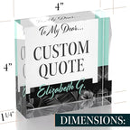 Custom Acrylic Sign Personalized, Custom Desk Name Plate, 18 Styles, - Image 7