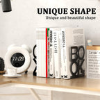 Book Ends,2 Pair Bookends Metal Bookend (Folding Book Ends 2 Pair)