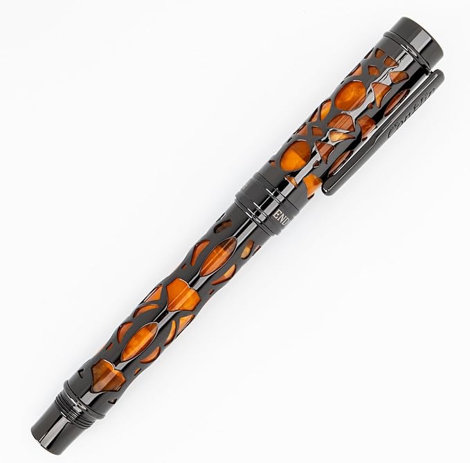Conklin Endura Deco Crest Fountain Pen in Orange - Image 4