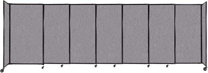 Versare Straightwall Sliding Portable Wall Partition | Freestanding Office by VERSARE