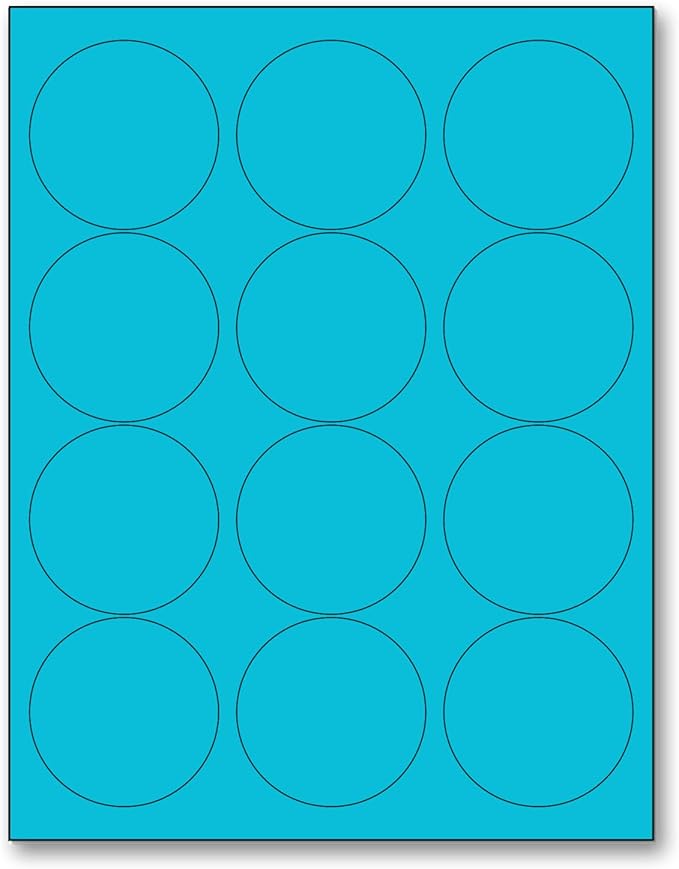 NextDayLabels - 8-1/2 x 11 Neon Color High Light Fluorescent Labels by NextDayLabels