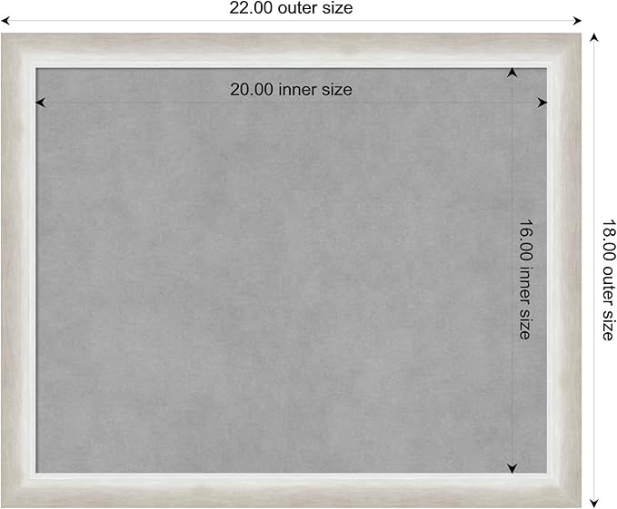 Amanti Art Silver Framed Magnetic Board 18x22 Small Vision Board - Image 4