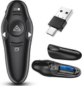 2-in-1 USB Type C Presentation Clicker Wireless Presenter Remote by Kammkonb