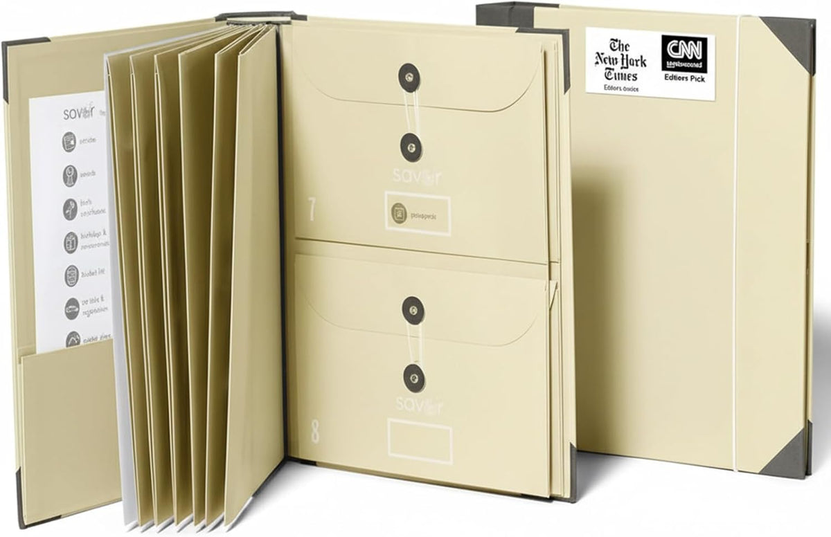 Savor | The Folio™ Document Organizer 2025 Edition | Premium Life Binder