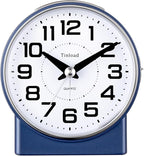Tinload 4.3" No Ticking Analog Alarm Clock, Silent Readable by Tinload