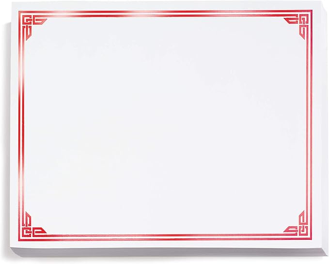 PaperDirect Red on White Classic Specialty Certificates, 8½ x11, Foil Accents by PaperDirect