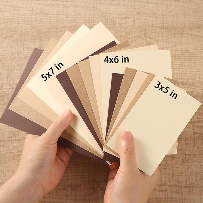 50 Sheets Colored Cardstock Paper 5 Colors, 250 GSM Heavy Card Stock - Image 2