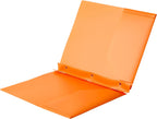 Amazon Basics Heavy Duty Plastic Folders with 2 Pockets for Documents, Letter Size Paper, School Supplies Organization, Assorted Colors, Pack of 24