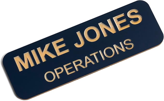 Custom Engraved Name Tag Badges – Personalized Identification by ProvidenceEngraving