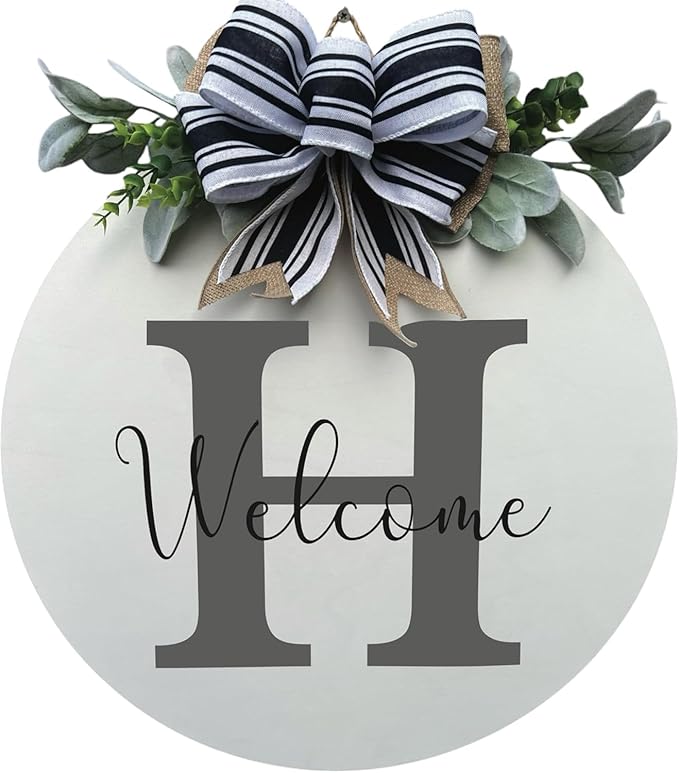 Wood front door sign Wood sign Home decor Welcome sign Sign by Unknown
