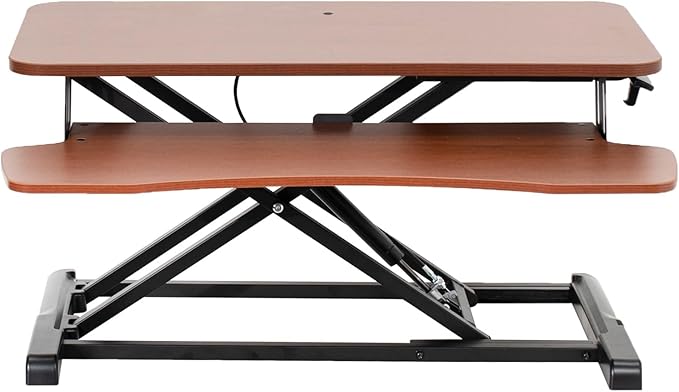 VIVO 32 inch Desk Converter, K Series, Height Adjustable Sit to Stand Riser by VIVO