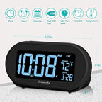 DreamSky Alarm Clocks for Bedrooms, Auto Set Digital Desk Clock for Bedside - Image 7