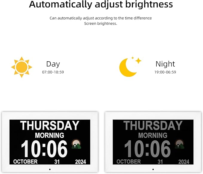 Memwake Digital Alarm Clock, Clock - Image 3