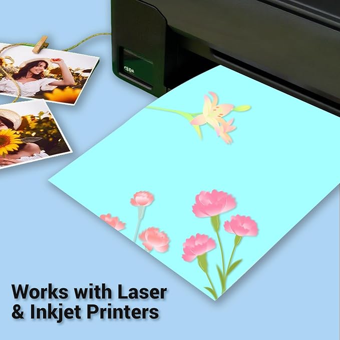 Cardstock 8.5 x 11, 5 Colors Colored Printer Paper 75 lb/200 gsm, 40 Sheets - Image 5
