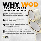 WOD CST22CC Crystal Clear See-Through Packing Tape – 3 inch x 110 yds. - Image 2