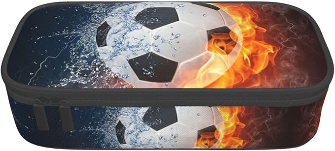 HKHEHOP Soccer Ball Cool Sport Pencil Case Big Capacity Storage Pencil Pouch - Image 9