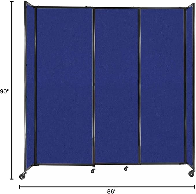 Versare Straightwall Sliding Portable Wall Partition | Freestanding Office - Image 7