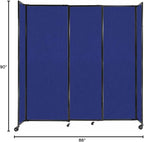 Versare Straightwall Sliding Portable Wall Partition | Freestanding Office - Image 7