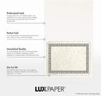 LUXPaper 9.5" x 12" Certificate Holders | White Linen | 100lb. Cover | 250 Qty - Image 2