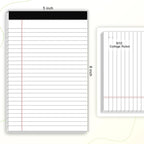AILZFEI 6pcs Small Note Pad 5x8 College Ruled Legal Pads Paper Notepads 6 Pack - Image 2
