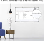 H-Qprobd Dry Erase Board for Wall Aluminum Presentation Magnetic Whiteboard - Image 6