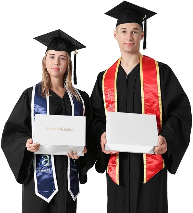 GraduationMall 8.5"x11" Smooth Padded Diploma Cover Certificate Holder White - Image 7