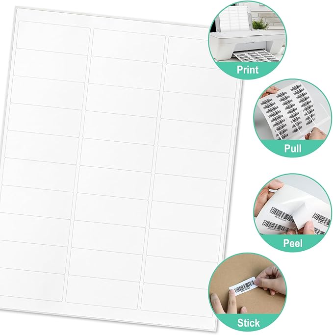 L LIKED Printable Address Labels, 15000 Labels, 30 per Sheet, Blank Mailing - Image 6