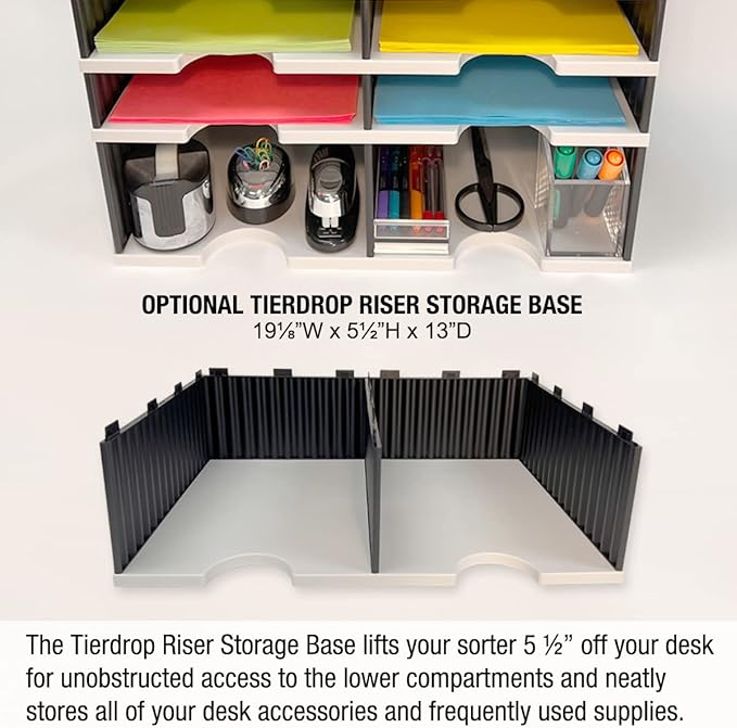 Ultimate Office TierDrop Literature Organizer/Forms Mailroom Classroom Sorter - Image 4