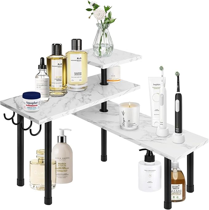 Homode Bathroom Counter Corner Shelf, 3 Tier Kitchen Countertop Organizer - Image 8