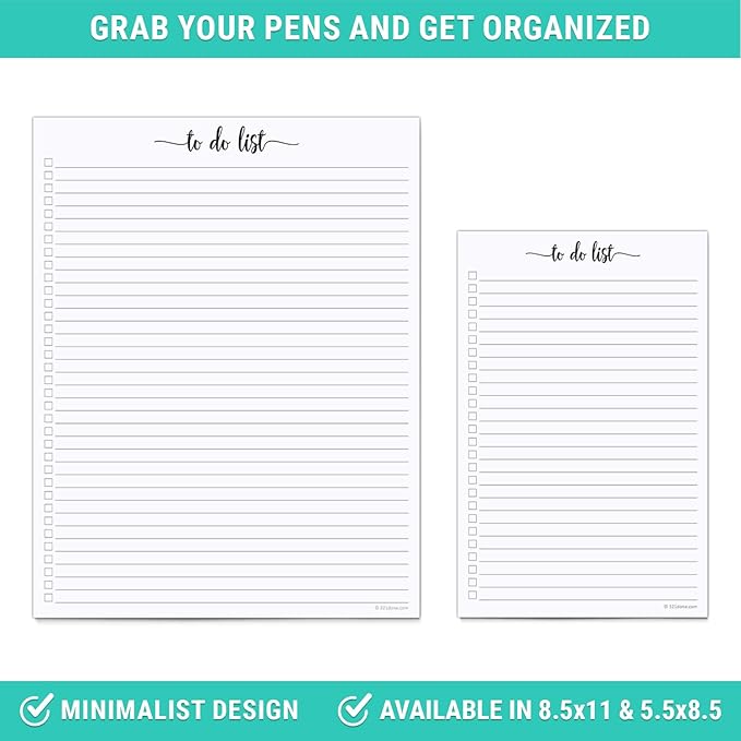 321Done To Do List Notepad, Made in USA - Image 5