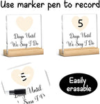 Engagement Gifts for Couples, Funny Wedding Countdown Acrylic Sign, Funny - Image 2