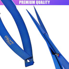 Cross Edge Spring Scissors 5 Inch straight Stainless Steel Precision Eyebrow & - Image 5