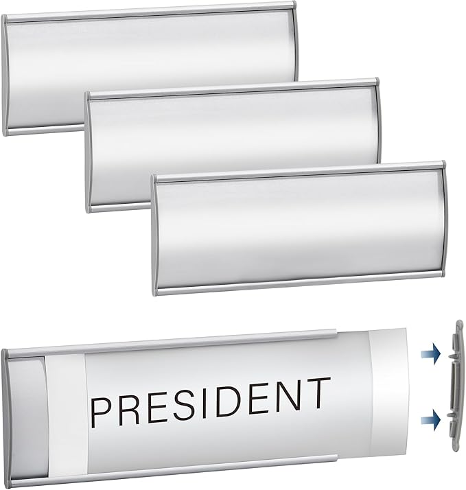 Plecterco 4 Pcs Office Door Signs by Unknown