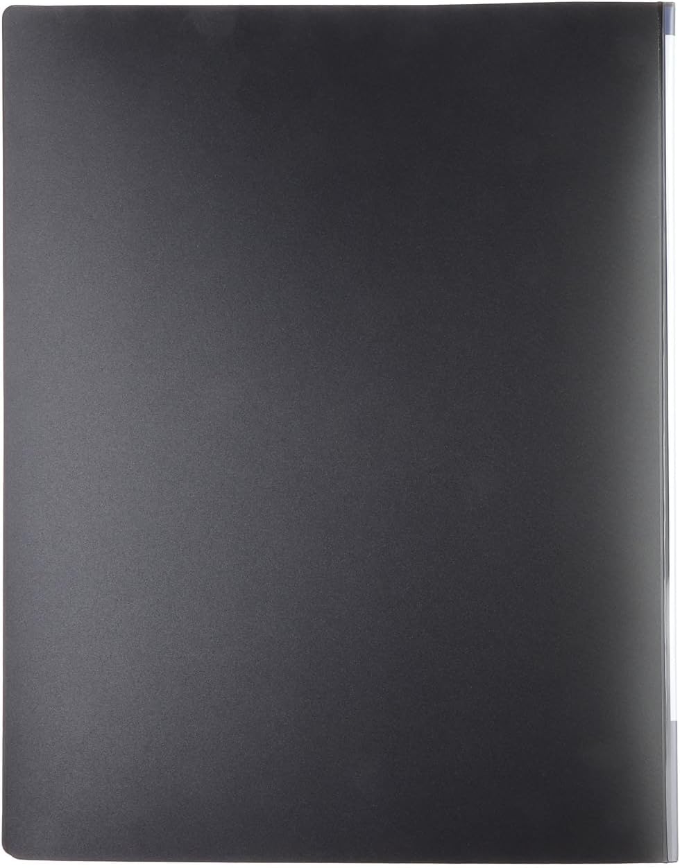 HF2 A4 Front View Display Book with 20 Pockets - Black