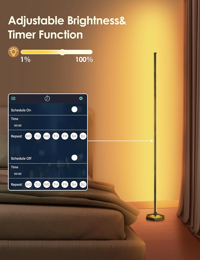 YIKBIK 2PCS RGB Floor Lamp - Image 8